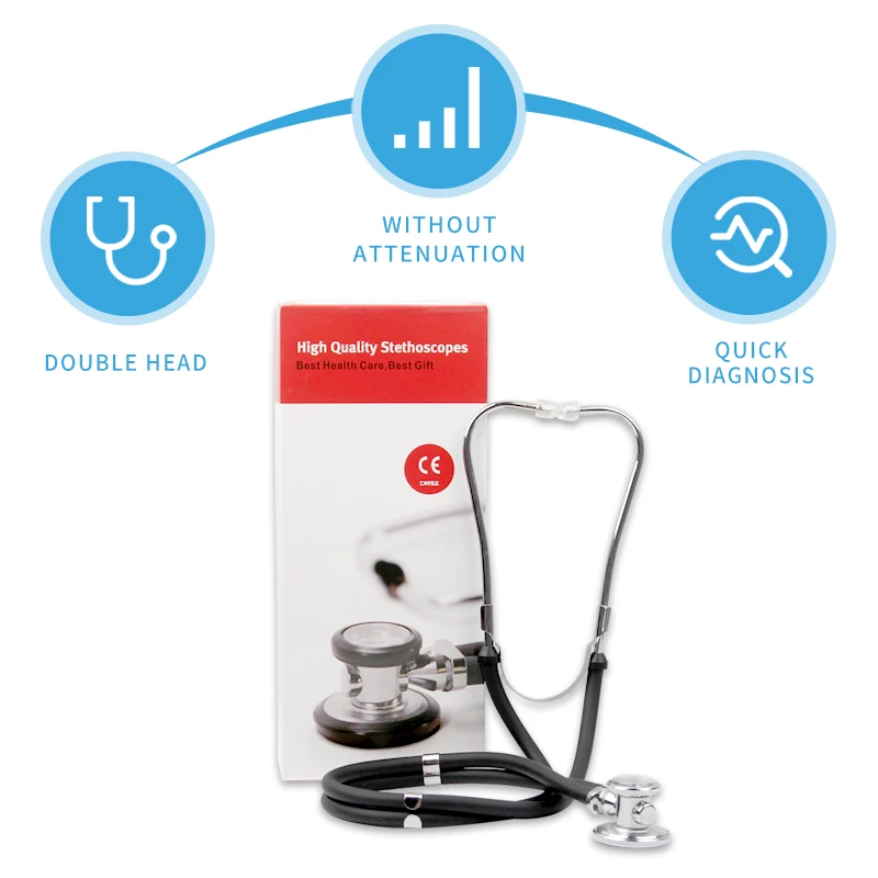 Double Head Stethoscope Accessories Doctor Cardiology Nurse
