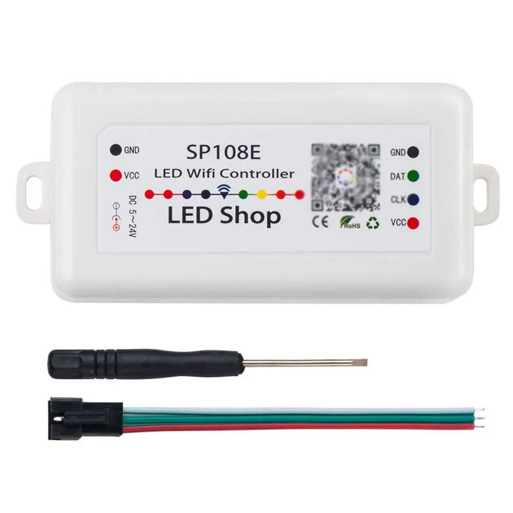 SP108E симфония контроллер Wi-Fi WS2811 WS2812B WS2813 USC1903 пикселей полосы свет с контроллером DC5-24V 20mA~ 130mA