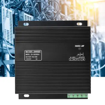 

Solar Charge Controller 12V/24V 6A Intelligent Battery Charging Device Derv Genset Lead-Acid Battery Charger Solar Power Kit