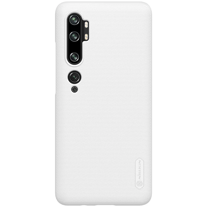 Белый Чехол NILLKIN Shockproo для Xiaomi mi CC9 Pro матовая жесткая задняя крышка из ПК для Xiao mi CC9 Pro/Note 10 Подарочный держатель для телефона - Цвет: Белый