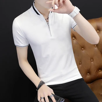 

Short-sleeved men's t-shirt casual breathable half-sleeved top 2428