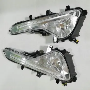 

LED DRL Daytime running light for Kia Sportage 2010 2011 2012 2013 2014 fog lamp cover daylight with Yellow Turning