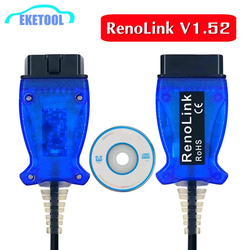 Профессиональный ECU программист для Renault OBD2 V1.52 RenoLink USB диагностический сканер RenoLink 1,52