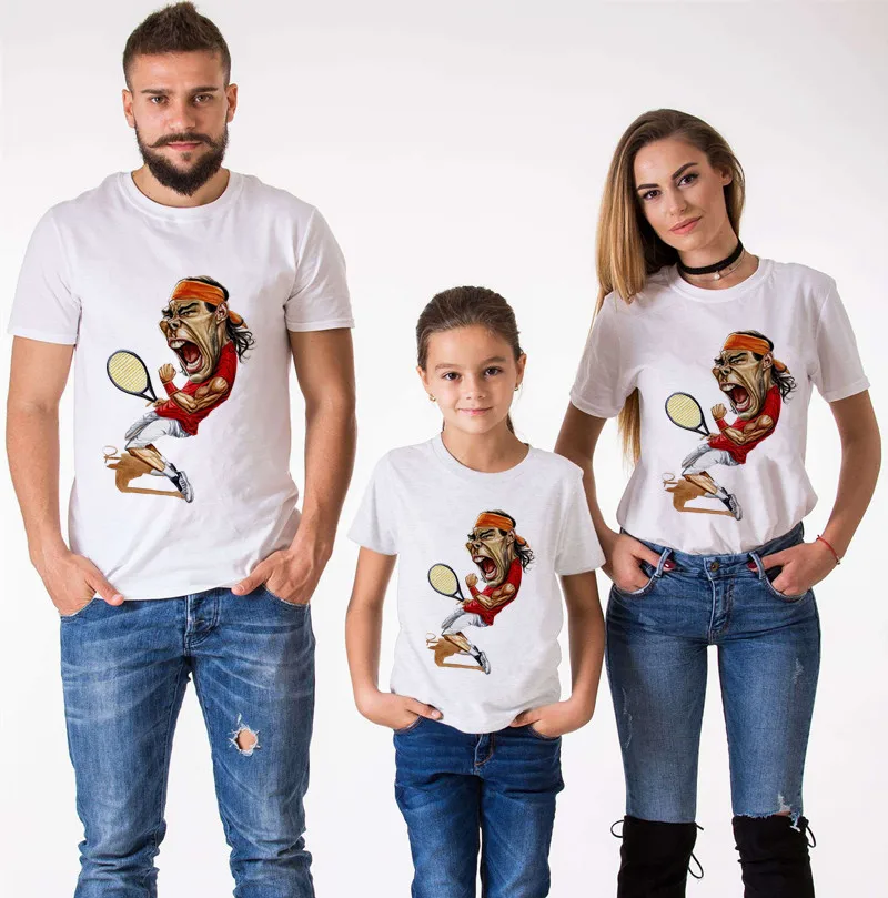 Семейные комплекты Одежда для мамы и меня Футболка с короткими рукавами