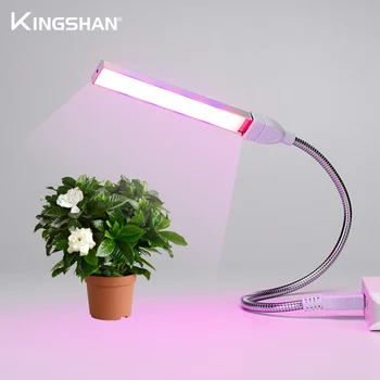 

2020New USB LED Grow Light Full Spectrum 3W 5W DC 5V Fitolampy For Greenhouse Vegetable Seedling Plant Lighting IR Dropshipping