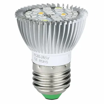 

28w Indoor Flowers Grow Seedlings Plant Growth Bulb E27 Full Spectrum Flat Spotlight Plants Fill-in Light