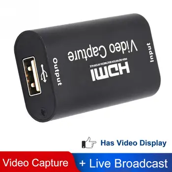 

Video Card USB 2.0 HDMI Video Grabber Box for PS4 Game DVD Camcorder HD Camera Recording Live Streaming Broadcast