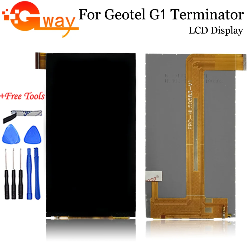 

5.0" For Geotel G1 Terminator LCD Display Replacement For Geotel G1 LCD Screen Only Phone Accessories + Free Tools+Adhesive
