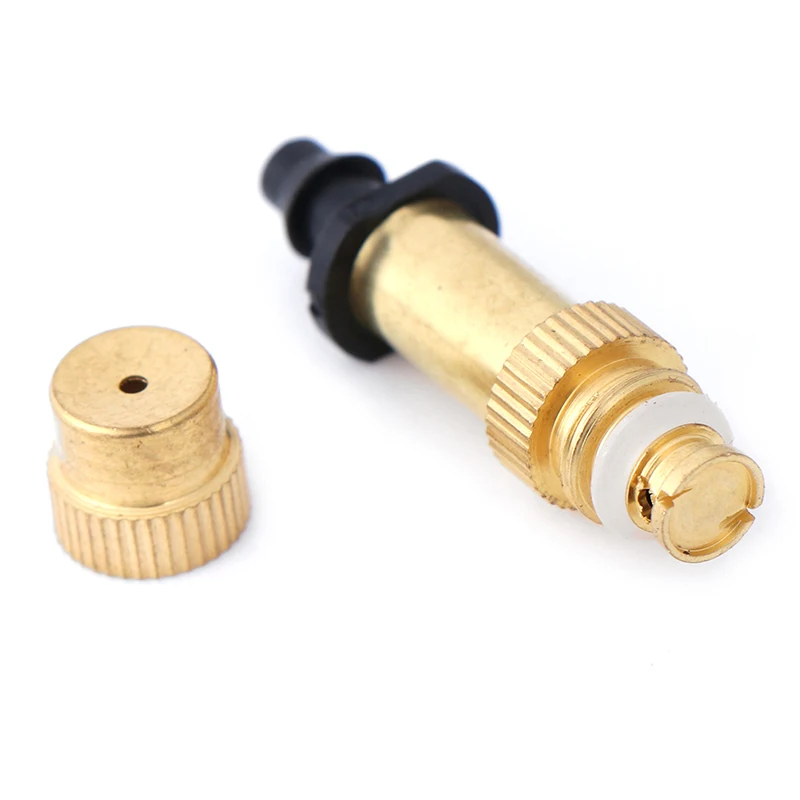 1/4" Copper Atomized Agriculture Greenhouse Garden Watering Sprinkler Mist Irrigation Spray Nozzles Water Fog
