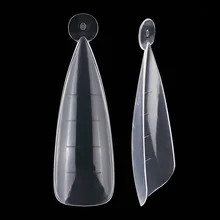 Dual Formen (Stiletto Form) nagel Tipps 120PCS Dual Formular Nail System UV Gel Acryl Nagel Verlängerung Formen Mold Tipps (12 Größe) Box
