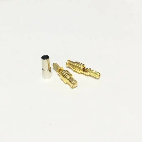 1 шт. Новый RF MCX Штекерный соединитель обжимной для RG316 RG174 LMR100 прямой Золотой