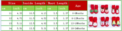 Рождественская мягкая хлопковая Рождественская обувь для малышей красные носки с рисунками для малышей Рождественская обувь с нескользящей подошвой теплые носки-Тапочки