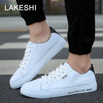 

LAKESHI Men's Casual Shoes Sneakers Men Canvas Shoes Tenis 2019 Spring New Fashion Lace Up Sneakers Male Zapatos De Hombre