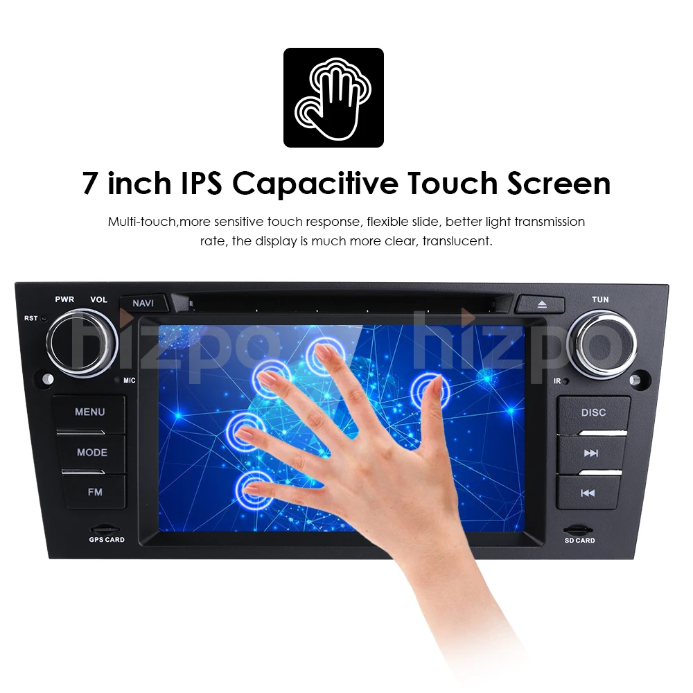 Excellent Android 9.0 Car Multimedia player For BMW/E90/E91/E92/E93 Series 1 Din Radio Stereo Monitor 7