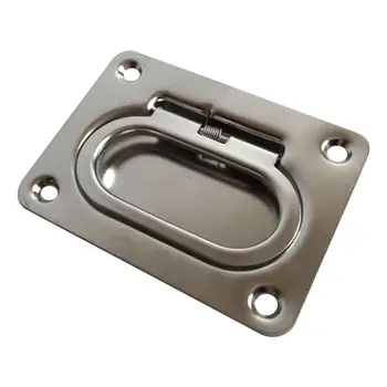 

Marine Floor Lock Deck Box Cover Stainless Steel Square Handle Ring Yacht Speedboat Fishing Boat Hardware Accessories