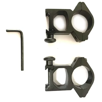 

Pair 25GK 25mm Tactical Scope Mount Gun Flashlight Ring Track Clamp Hunting Rifle Optical Laser Sight Mounts 20mm Rail H: 55mm