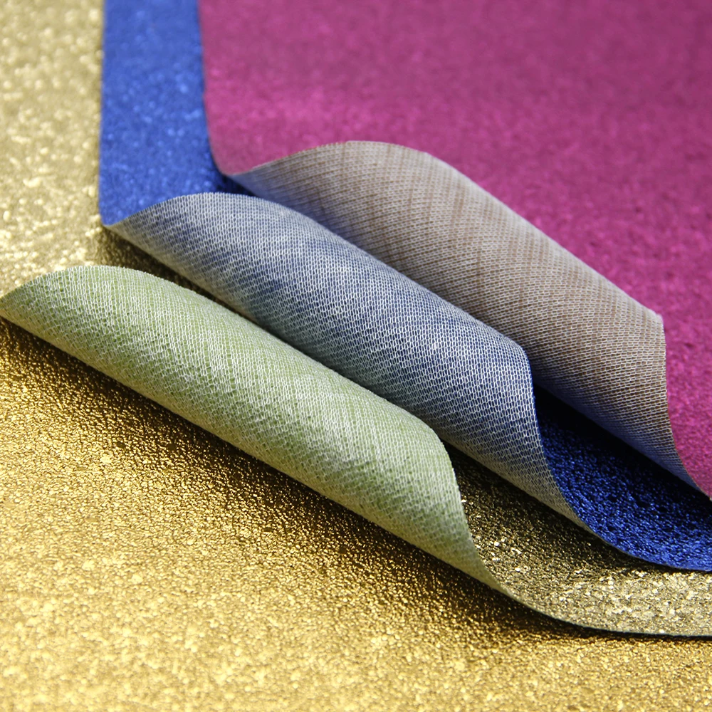 20*34 см однотонная тонкая блестящая искусственная кожа ткань для ...