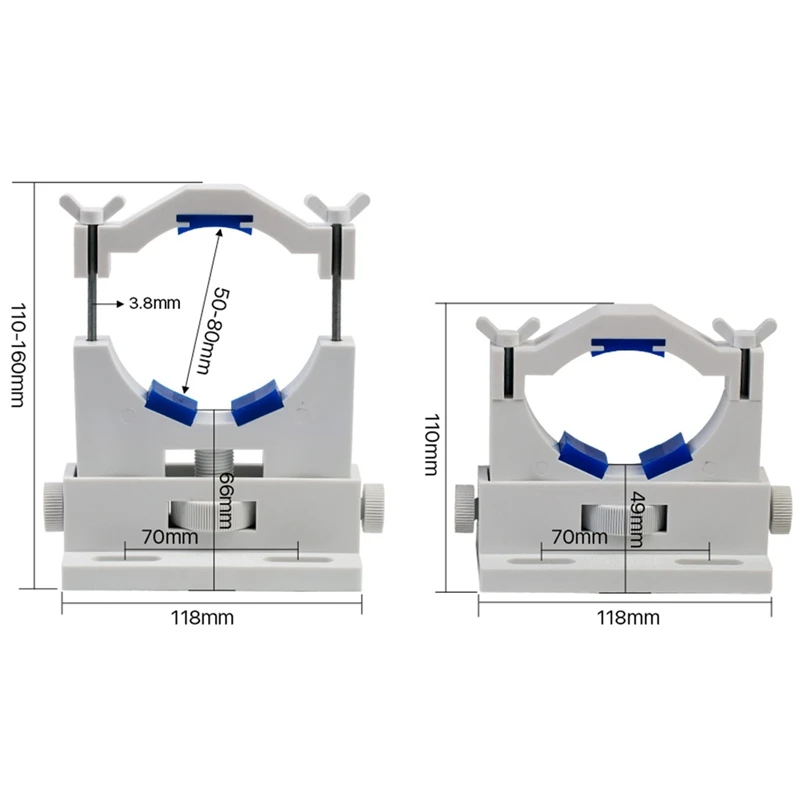 Гравировальный держатель для инструментов Поддержка крепление гибкий пластик 50-80 мм для 50-180 Вт гравировальный станок для резки Co2