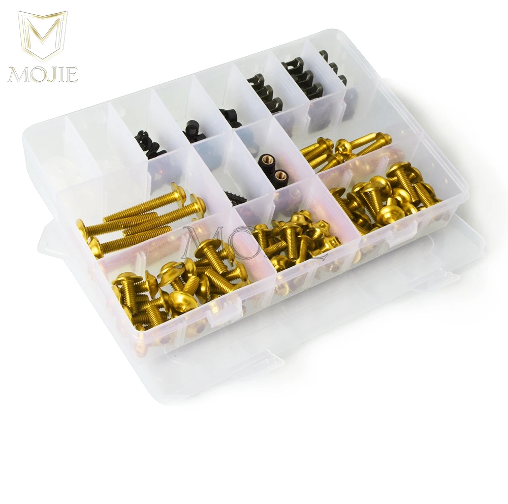 For Yamaha XT1200Z/ZE Super Tenere XT 350 600 E XT660 E R X Z XTZ 660 H/N TENERE Motorcycle Windshield Body Fairing Bolts Screws - Цвет: Gold