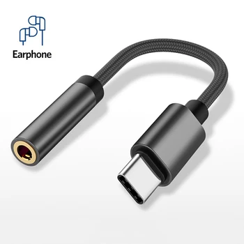 

USB C AUX Audio Cable Type C to 3.5 Earphone Adapter 3.5mm Jack Converter For Samsung S9 Huawei P20 USB C Moblie Phone Adapter