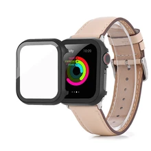 Алюминиевый Чехол протектор для Apple Watch series 4 3 2 1 ремешок корпус 42 мм 38 м 40 мм 44 мм экран чехол для часов чехол для iWatch 4