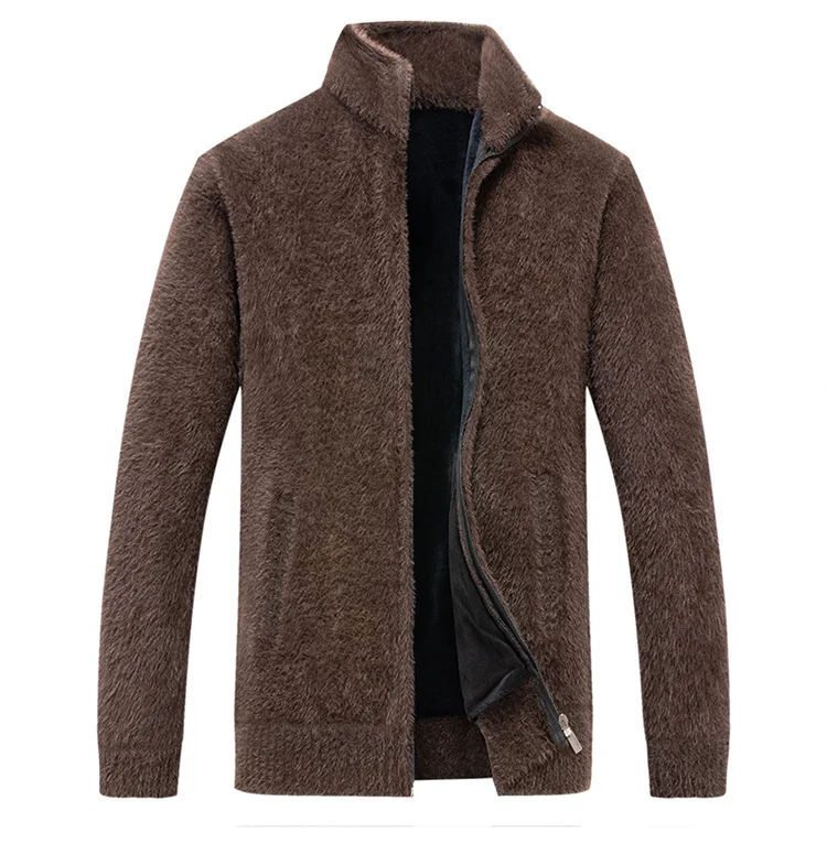 Осень зима теплый для мужчин куртка светильник люксовый бренд повседневное тонкий человек пальто мода стоячий воротник