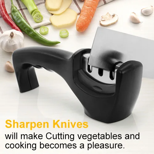 Amazon New Style Sharpener Fixed Angle Three Fast Hand-Held Sharpener Multi-functional Sharpening Stone Kitchen Tools