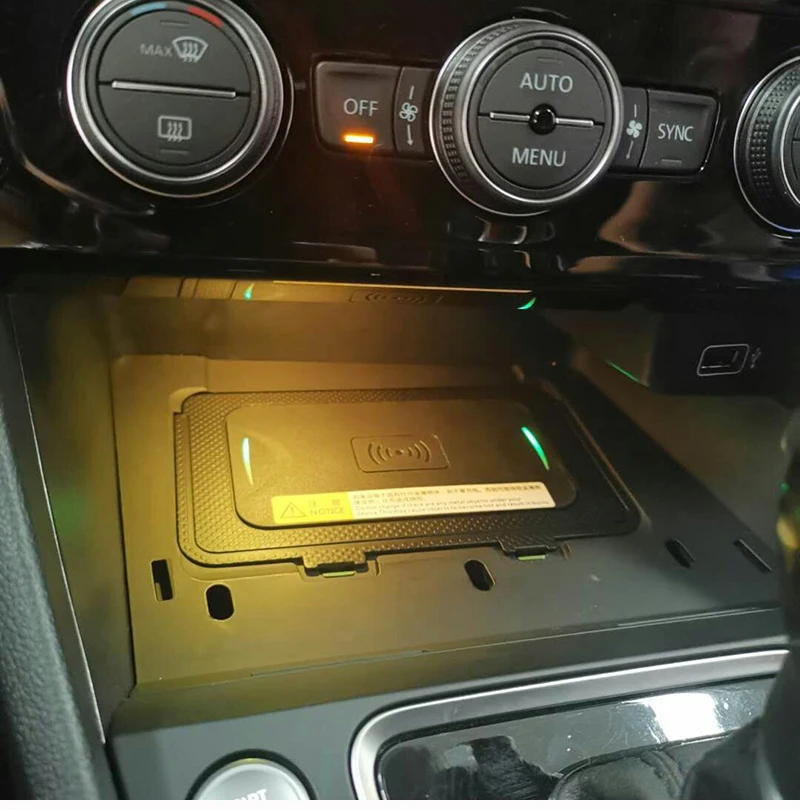 Car wireless charger for VW T-Cross T-Roc Jetta MK7 Teramont