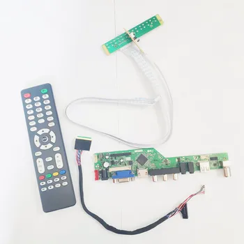 

For M101NWT2 R0 R1 notebook PC 1024*600 LVDS 40Pin WLED T.V53 screen controller drive board 10.1" VGA+HDMI+AV+USB+RF DIY kit