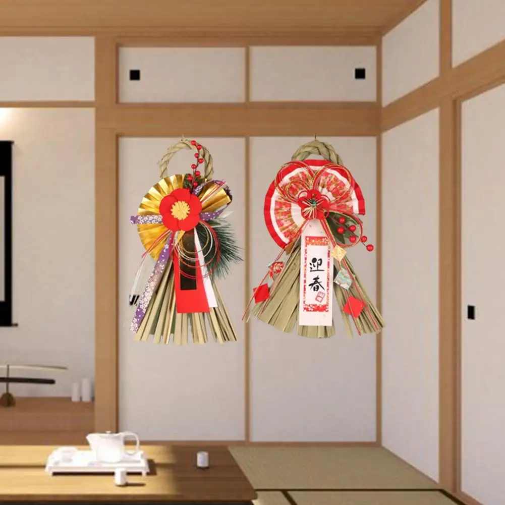 Украшения в виде верования, японский стиль, новогодняя настенная подвеска, сосна, изгоняющая злой орнамент для украшения дома, двери