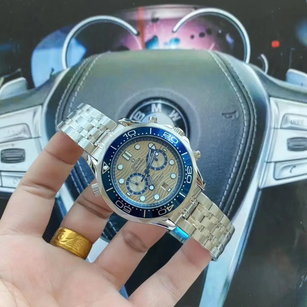 

Omega- Men's watch mechanical watch top brand luxury stainless steel contracted men's fashion timing men's sports watch34
