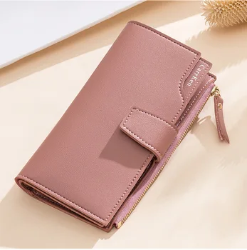 

Women Wallet Long Zipper Clutch Hand Bag 2020 Korean Version Mobile Phone Bags Card Holder Coin Purse Thin Wallet Female Clutch