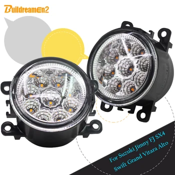 

Buildreamen2 For Suzuki Swift Grand Vitara Jimny FJ SX4 H11 H8 Car LED Light Fog Light DRL Daytime Running Light DC 12V 2 Pieces