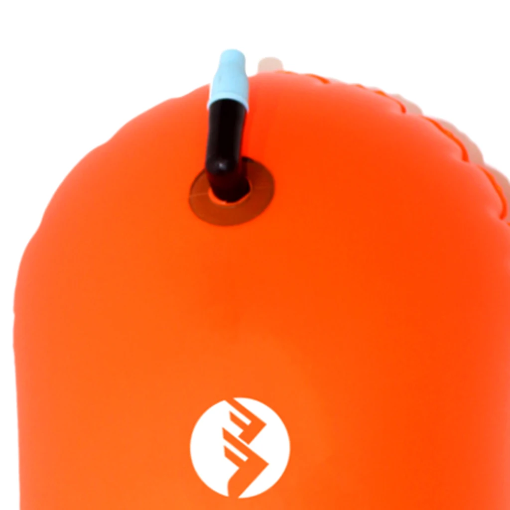 2Pcs Highly Visible Buoy Float Swimming Buoy Water Sports Safety Swim Open Floats Upset Inflated Pool Orange