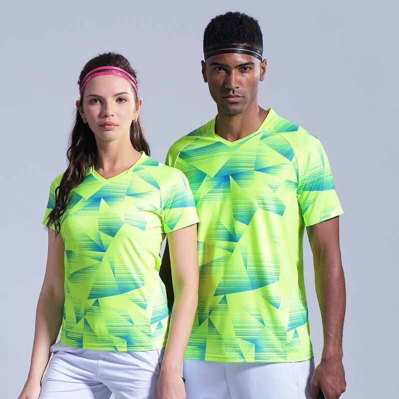 Теннисная рубашка футболка для бадминтона Мужская Женская быстросохнущая футболка с коротким рукавом футболки для тренировок для мужчин Спортивная одежда на заказ