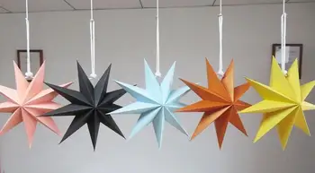 

Free Shipping Star Shape Paper Lamp Shade, Christmas Star Lamp Shade, Lamp Jacket, Paper Lantern for Desk Lamp
