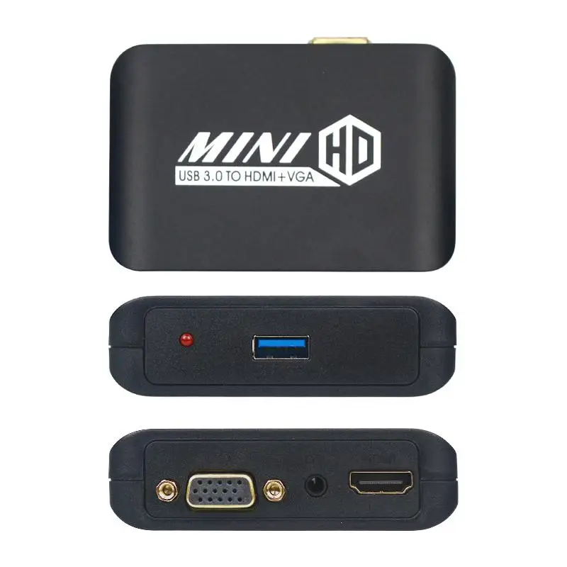BEESCLOVER USB3.0 к HDMI + VGA адаптер для MAC и Windows открытый горшок набор Apple системы USB 2 0 3