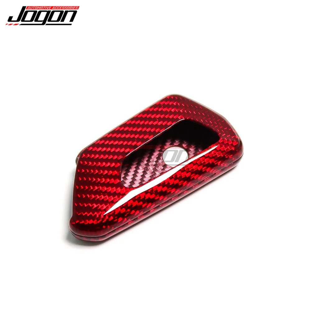 폭스바겐 VW 골프 8 Mk8 GTI GTD R 2020 2021 자동차 액세서리용 리얼 카본 리모컨 케이스 홀더 키 케이스
