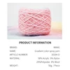 MANG 50g 1Pc Special Gradient Color Soft Hand Knitting Crochet Spray Yarn Thick Thread For Baby Lady Scarf Sweater Glove Bag DIY 6