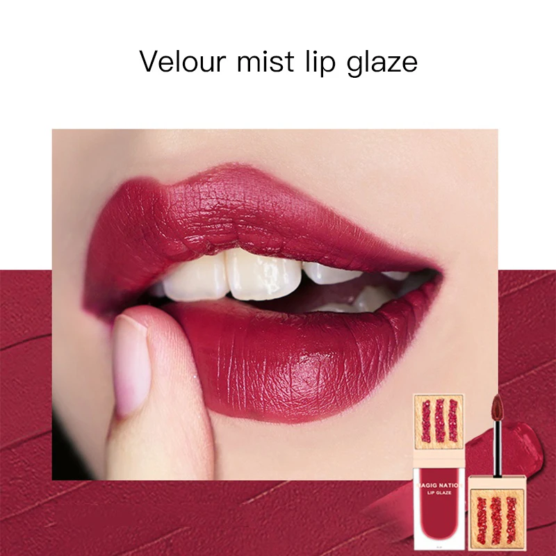 Wholesale Non-stick Cup Colorfast Lip Tint Long-lasting Waterproof Easy To Color Lip Gloss Velvet Matte Lip Glaze