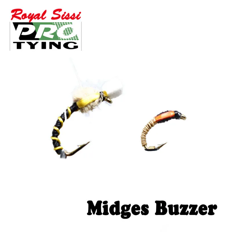 Royal Sissi 2optional styles 14# 16# Midges larvae fly 6pcs mosquitos larva traffic light buzzers artificial fishing flies | Спорт и