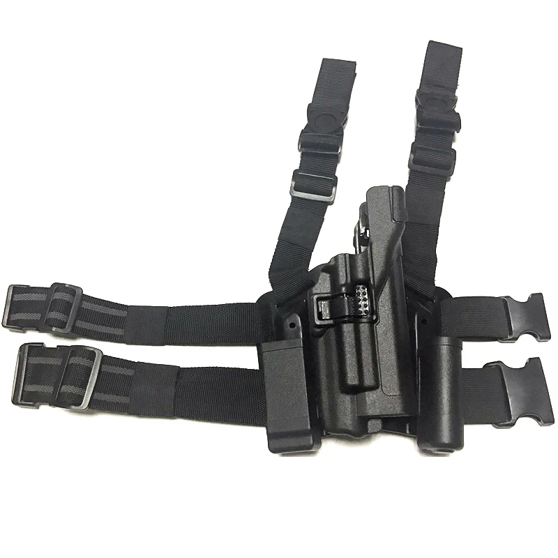 Серия LV3, тактическая кобура для ног Glock, подшипник, фонарик для Glock 17, 19, 22, 23, 31, 32, Охотничья кобура, чехол