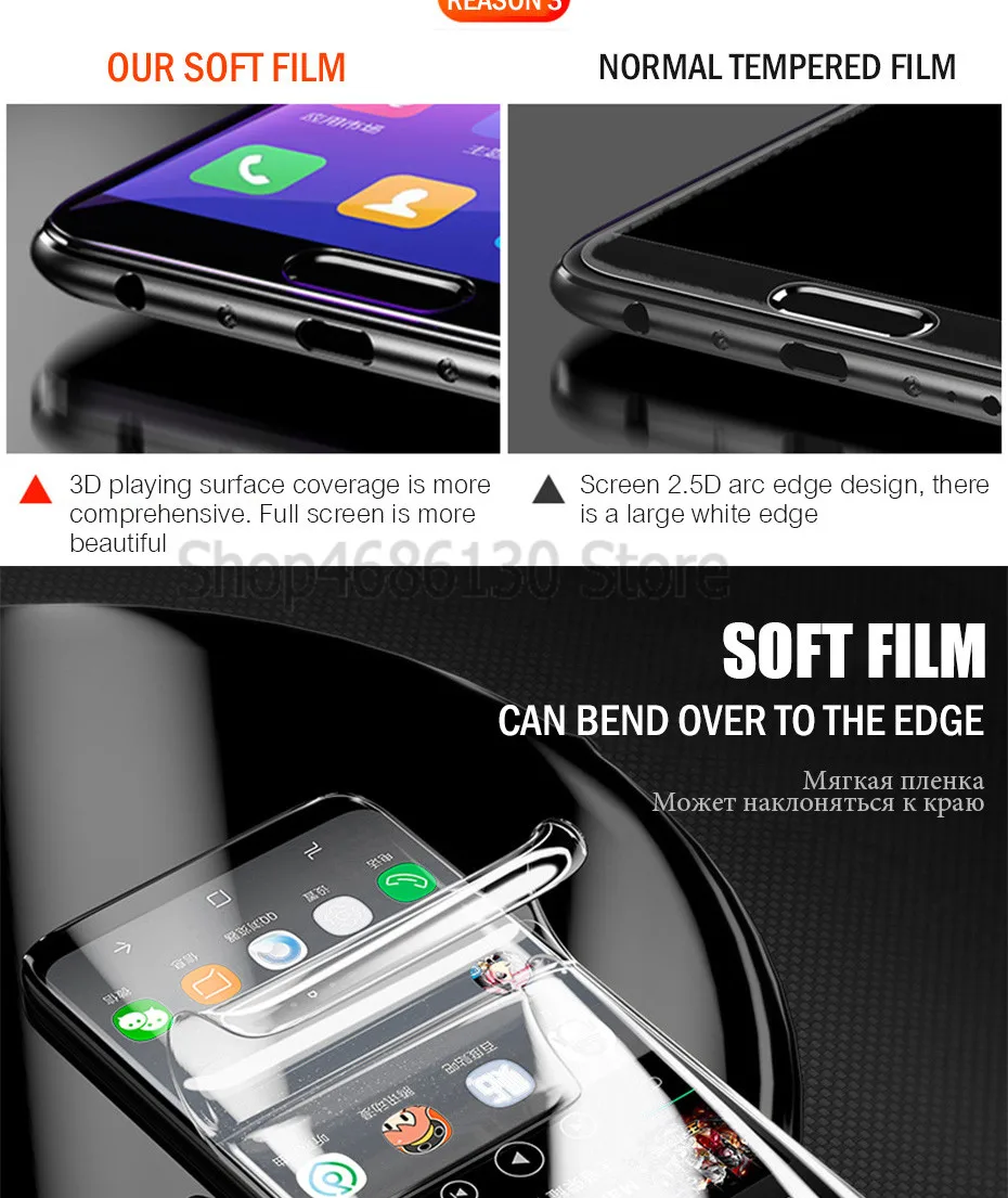 2 шт 100D Гидрогелевая пленка для samsung Galaxy S9 S8 Plus S10 Plus Lite Защитная пленка для экрана для samsung A50 A40 A20E Note 8 9 мягкая пленка