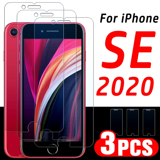 Funda completa de vidrio templado para iPhone, Protector de pantalla con  borde negro para modelos SE 2022, 2020, 7, 8 Plus, SE3 y SE2, 3 unidades -  AliExpress