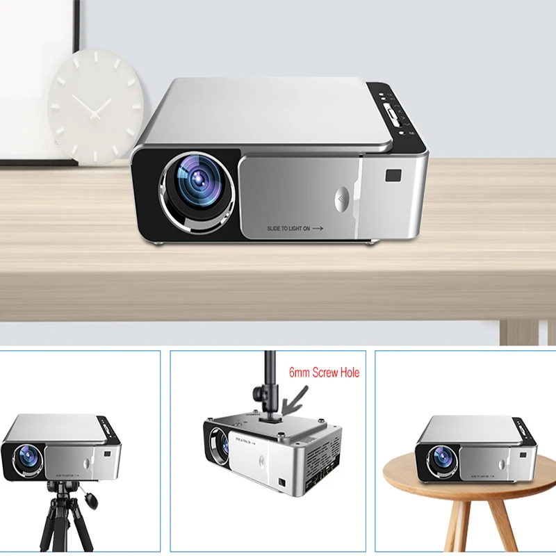 UNIC T6 светодиодный проектор Full HD 1080P 3500 люмен домашний кинотеатр Android WIFI