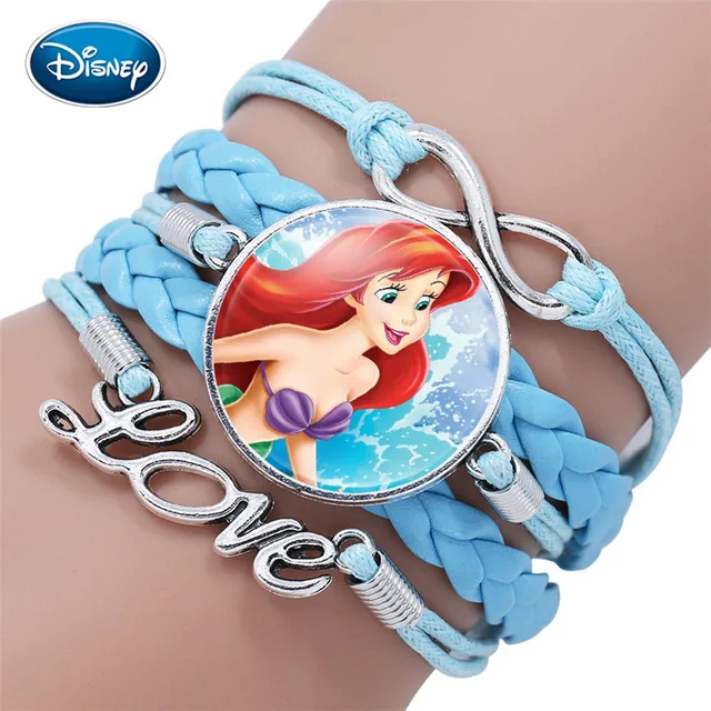 Disney princess Frozen 2 children cartoon bracelet Frozen Elsa lovely girl gift clothing accessories bangle kids toys gifts 6
