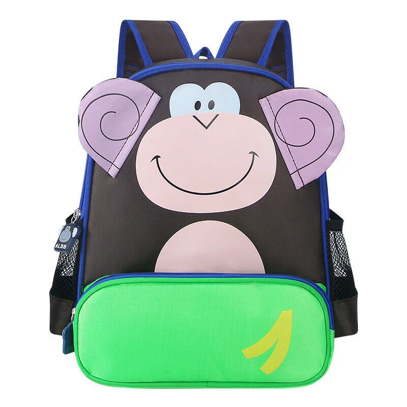 Monkey Милые рюкзаки для младенца для маленьких мальчиков и девочек Детская животный принт Животные детская школьная сумка, очаровательные подарки новая система прямых поставок - Цвет: Monkey