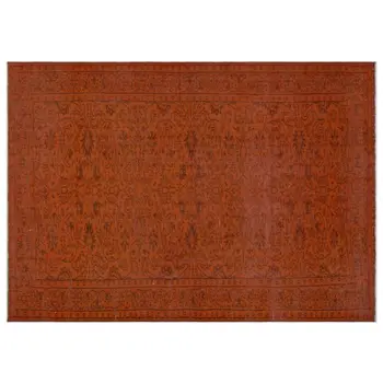 

Handmade Orange Vintage Overdyed Turkish Area Rug 185x260 Cm-6'1''X8'6''