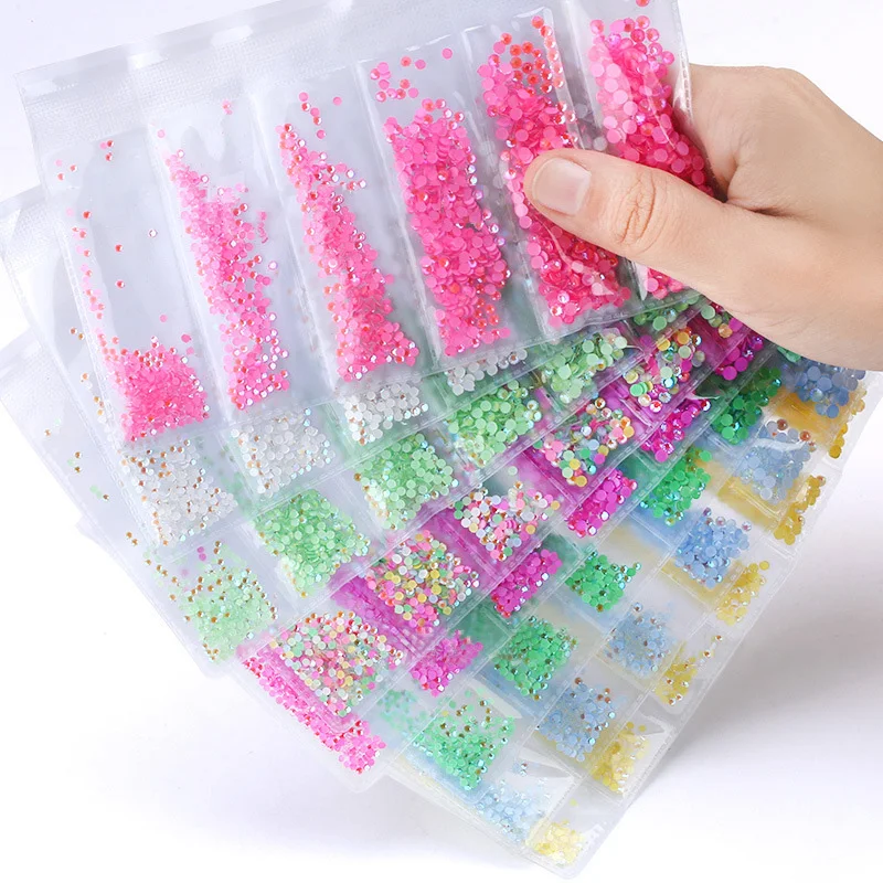 Upriver Luminous Crystal Six-pieces Mixed Size SS4-SS12 Nail Art Rhinestone Glitter Diamond Jewelly Glow In The Dark