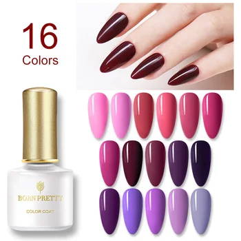 

BORN PRETTY Reddish Purple Series Gel Nail Polish 6ml Soak Off UV Gel Pure Nail Color Varnish Semi-permanant Long-Lasting Gel